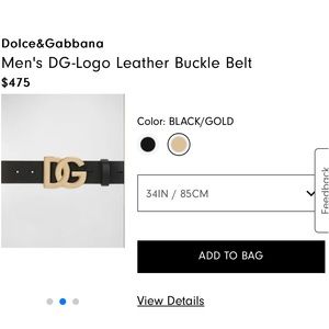 Dolce & Gabbana men’s belt